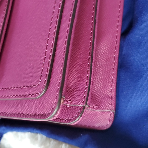 Rebecca Minkoff Hudson Moto Mini Crossbody Magenta - Picture 2 of 6
